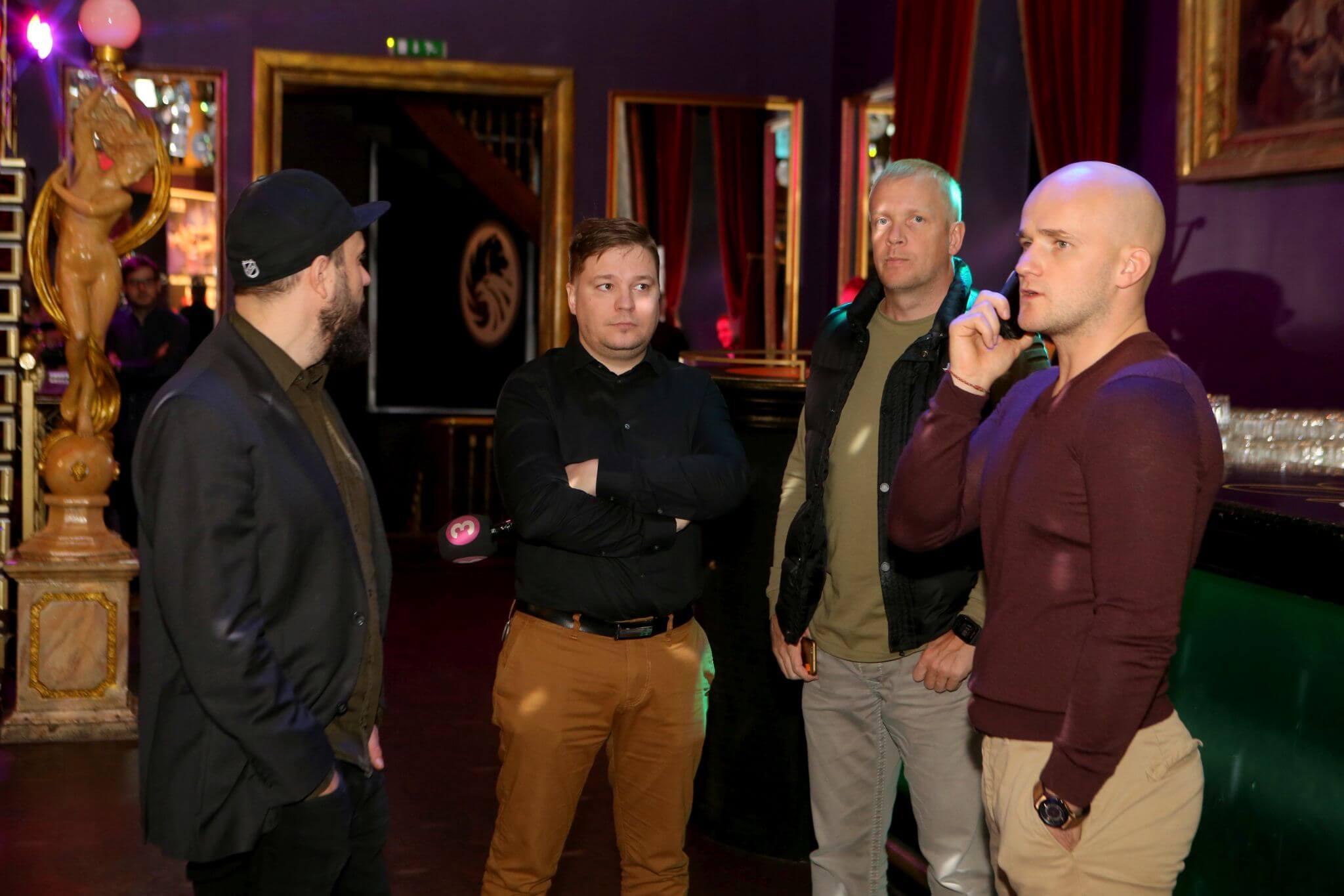 Kaarel Kose, Erkki Sarapuu, Priit Kolsar ja Kevin Renno King of Kings tänasel kaalumisel