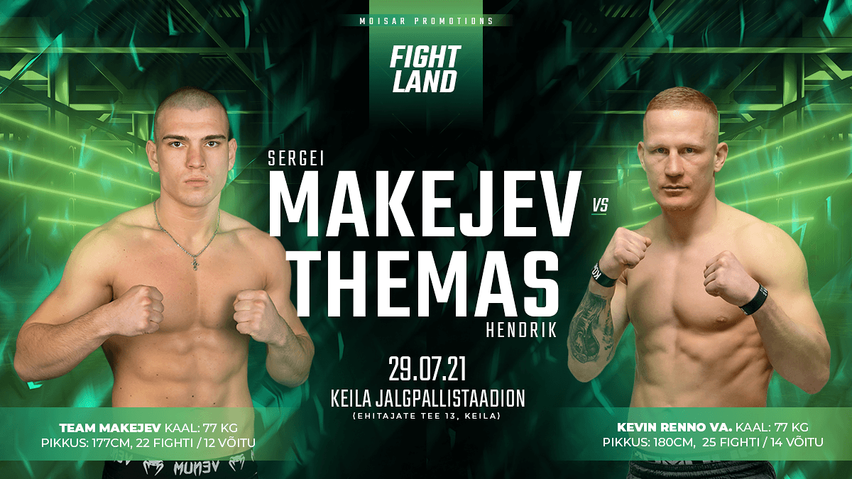 Fightlandil võitlevad Sergei Makejev ja Hendrik Themas