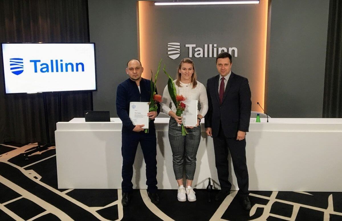 Tallinn premeeris Epp Mäed ja treenereid